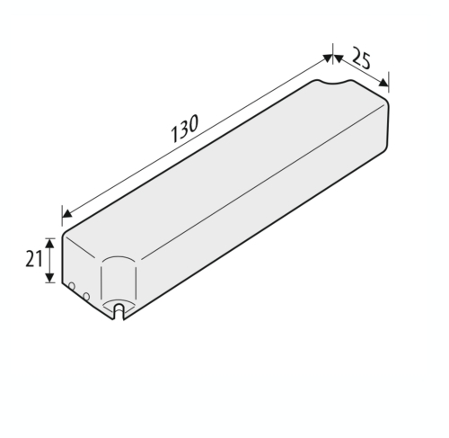Zasilacz modułów LED - Z-LED 18W IP67 - wymiary