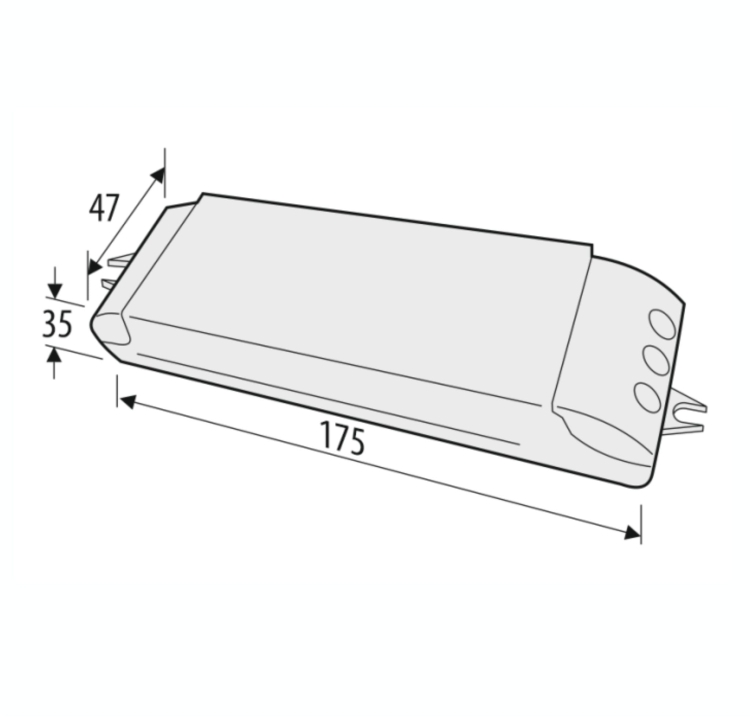 Zasilacz modułów LED - Z-LED 30W - wymiary