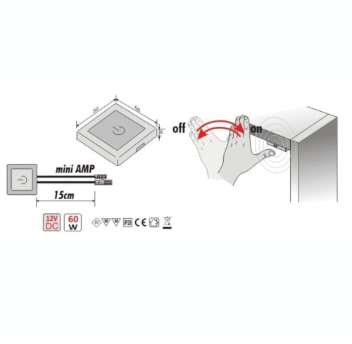 Wyłącznik zbliżeniowy IR WIR/ZK - wymiary