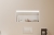 Biała półka wnękowa FLAT 600/10 z oświetleniem LED - do zabudowy w łazience