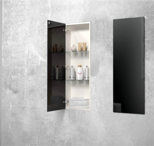 Szafka wnękowa FLAT PWD 900/10 ze szklanymi drzwiami w łazience