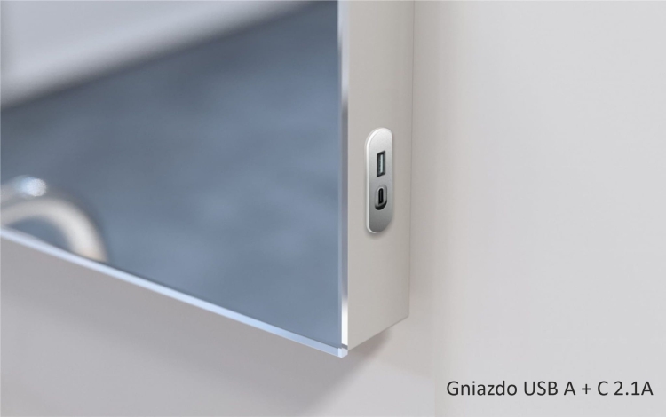 Dodatek: gniazdo USB A + C 2.1A