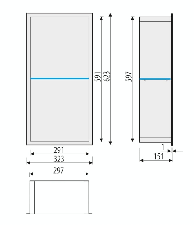 FLAT PWNP 600,15 rysunek