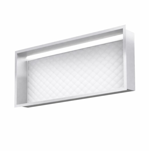 Półka wnękowa STALOWA z PODŚWIETLENIEM LED BEND GLAMOUR 900 OUTLET