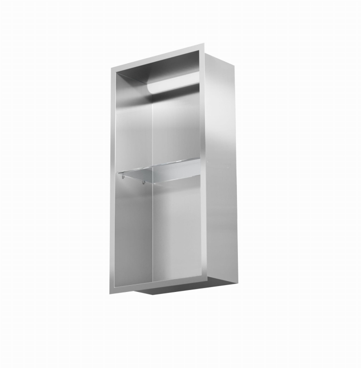 Półka wnękowa STALOWA 600 z PODŚWIETLENIEM LED OUTLET