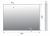 Lustro prostokątne LEONARDO 80x60 cm BIAŁE OUTLET rysunek