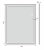 Lustro prostokątne w ramie CHROM z oświetleniem LED 60x80 cm rysunek OUTLET