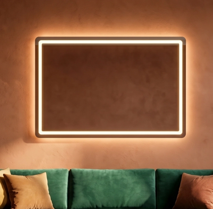 Lustro prostokątne FORMA z oświetleniem LED