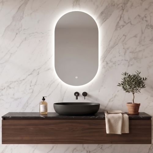 Lustro owalne LED ORIENT