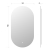 Rysunek lustro owalne LED ORIENT