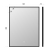 Lustro prostokątne LED ORIENT w czarnej ramie aluminiowej 60x80 cm
