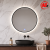 Lustro LED ORIENT 60 cm w czarnej ramie aluminiowej