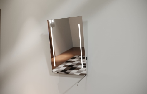 Lustro uchylne TORINO 2 z rączką z oświetleniem LED