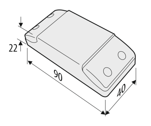 Zasilacz modułów LED - Z-LED 12W - wymiary