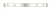Złączka do taśmy LED prosta 8mm 2pin - wymiary