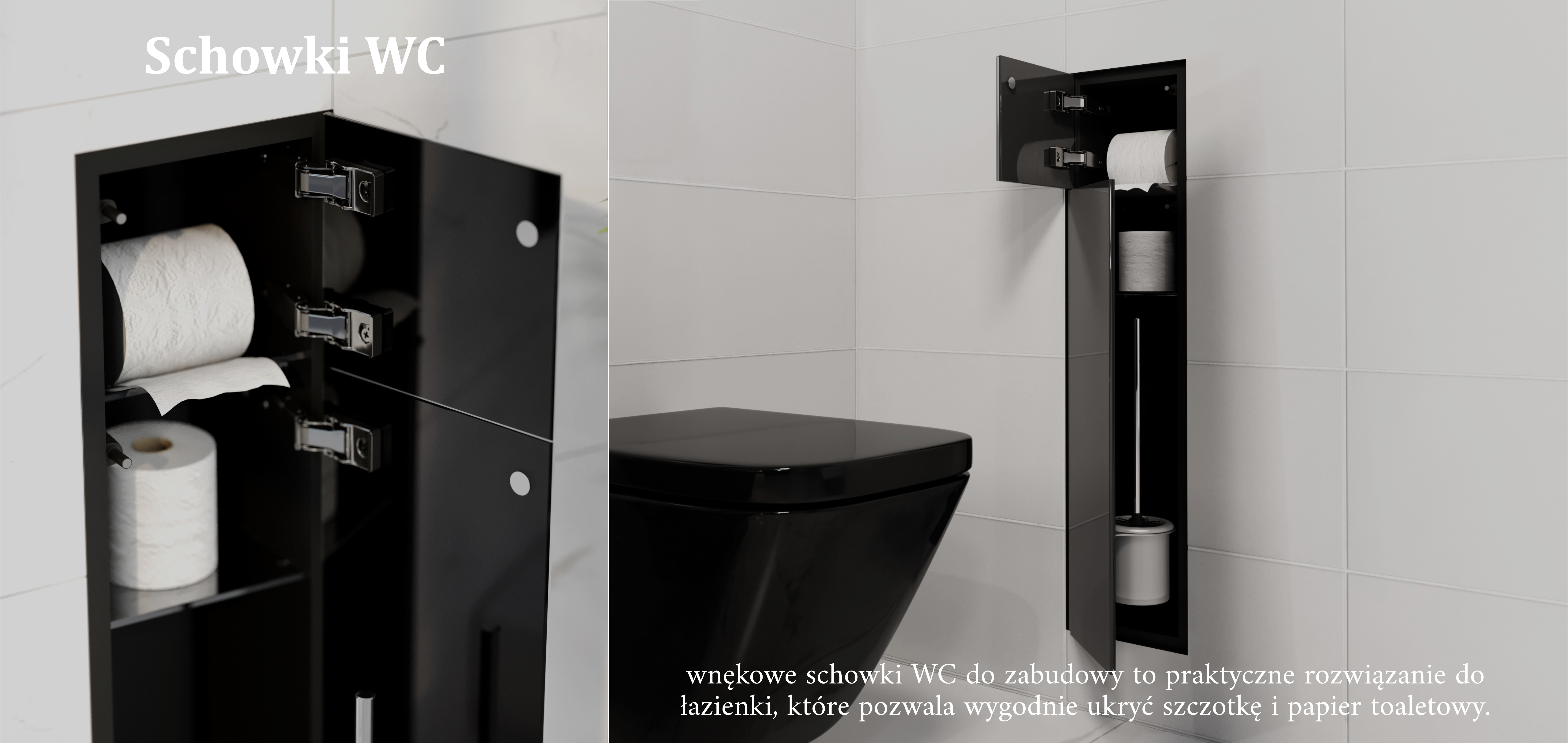 Schowki WC